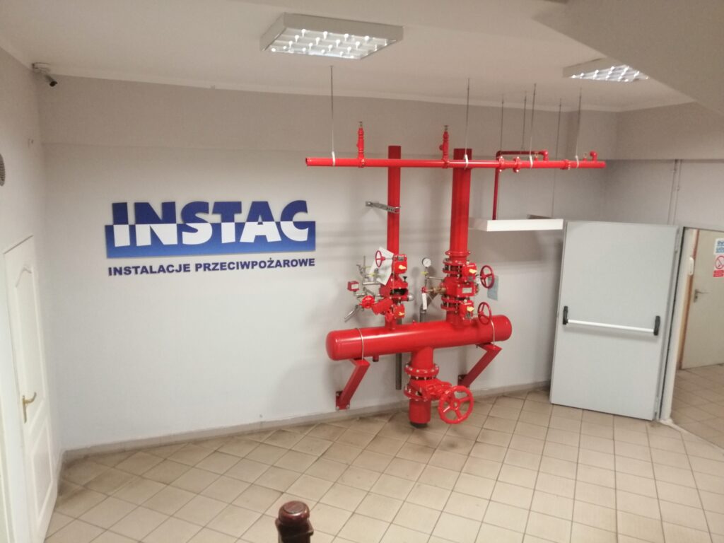 Instalacje przeciwpożarowe firmy instac - siedziba firmy dla której firma Bąkowscy - BHP Management wykonuje usługi BHP